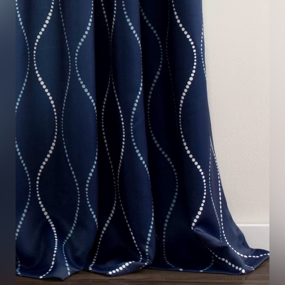 Lush Decor Swirl Room Darkening Curtain Panel Pair - 52"W x 84"L - Picture 6 of 11